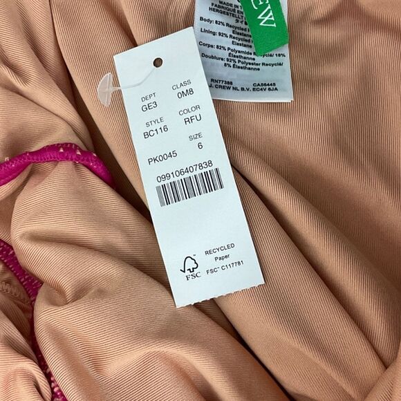 J. Crew Ruched V-Neck Swimsuit NWT - Picture 4 of 7